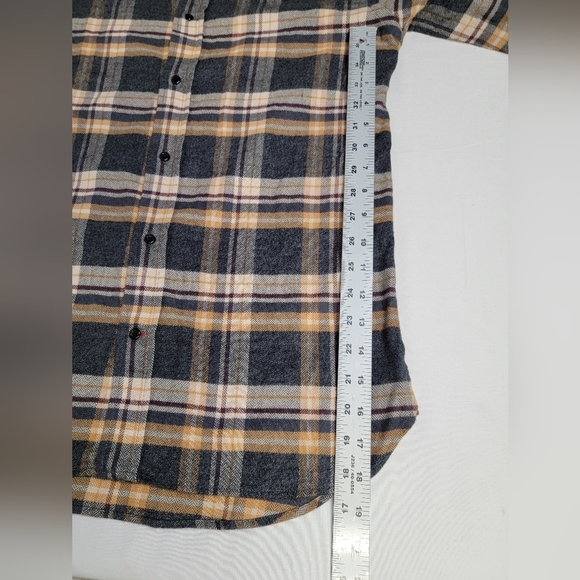 Oliver Spencer Brook Checked Flannel Shirt (Size 15) Small 100% Organic Cotton - Picture 12 of 15